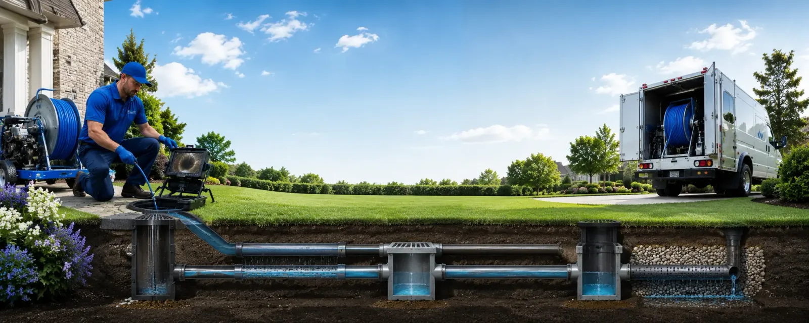 Outdoor drain cleaning information for Luther, OK